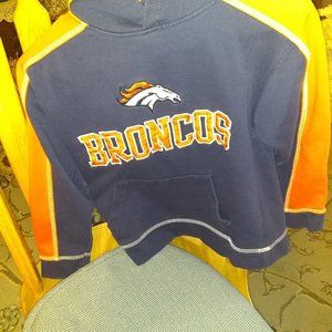 NFL Team Apparel Denver Broncos hoodie size 8-10, Like New
